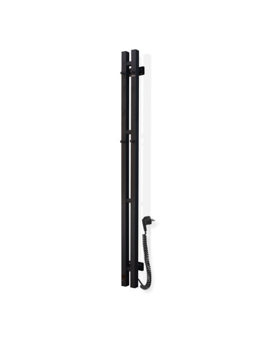 Electric Towel Rail BLACK NAVIN SILOUETTE QUADRO 90х1200 Sensor right
