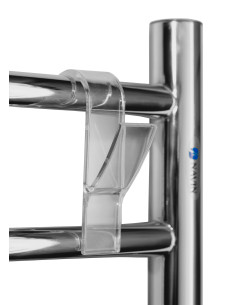 Transparent hanger for a bathroom radiator 2