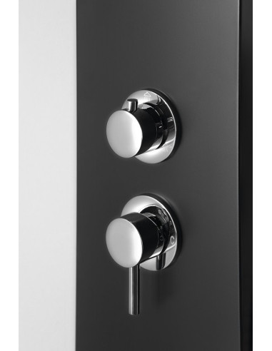 JACOB Shower Panel 200x1500mm, black