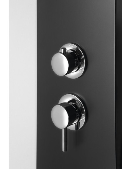 JACOB Shower Panel 200x1500mm, black