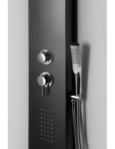 JACOB Shower Panel 200x1500mm, black