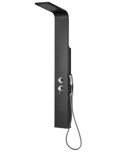 JACOB Shower Panel 200x1500mm, black