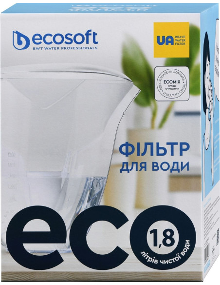 Filtro puodelis Ecosoft ECO baltas