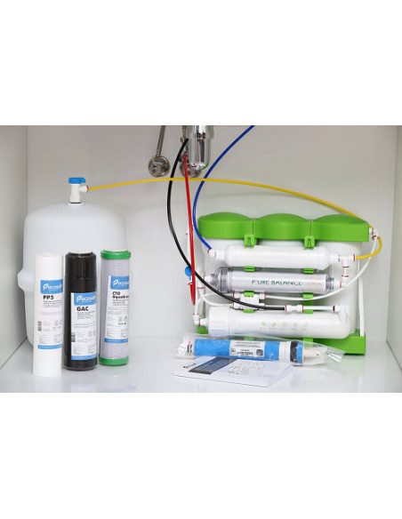 MO675MPUREBALECO Ecosoft P’URE BALANCE reversās osmozes filtrs (ar kalcija un magnija minerālvielām)