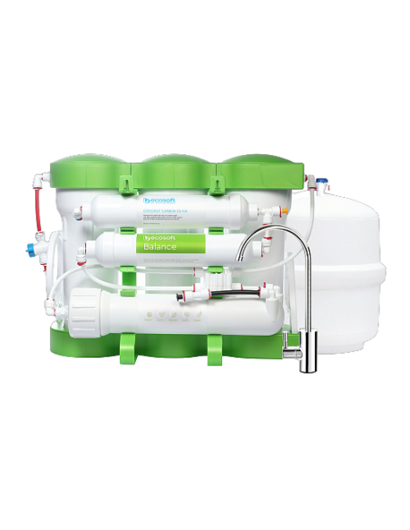 MO675MPUREBALECO Ecosoft P’URE BALANCE reversās osmozes filtrs (ar kalcija un magnija minerālvielām)