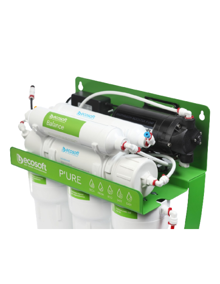 MO675MBALPSECO Ecosoft P’URE BALANCE Reversās osmozes filtrs ar sūkni uz rāmja (ar kalcija un magnija minerālvielām)