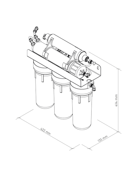 MO550MECOSTD Ecosoft Standard PRO reversās osmozes filtrs ar mineralizatoru