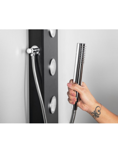 SPIRIT ROUND wall-mounted thermostatic shower panel, 250x1500mm - 2