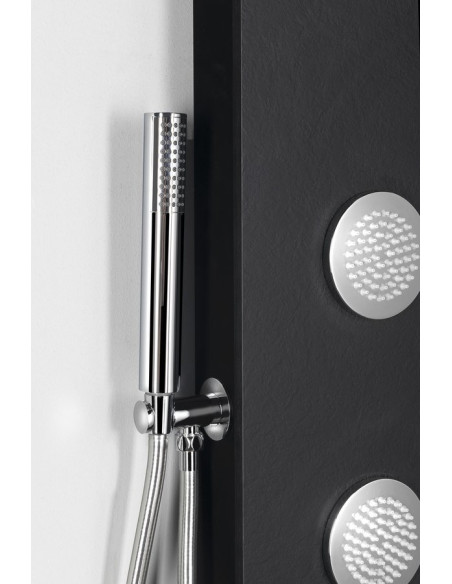 SPIRIT ROUND wall-mounted thermostatic shower panel, 250x1500mm - 3