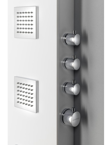 SPIRIT SQUARE seinale paigaldatav termostaadiga dušipaneel, 250x1500mm, valge - 2 SPIRIT SQUARE seinale paigaldatav termostaadiga dušipaneel, 250x1500mm, valge - 2