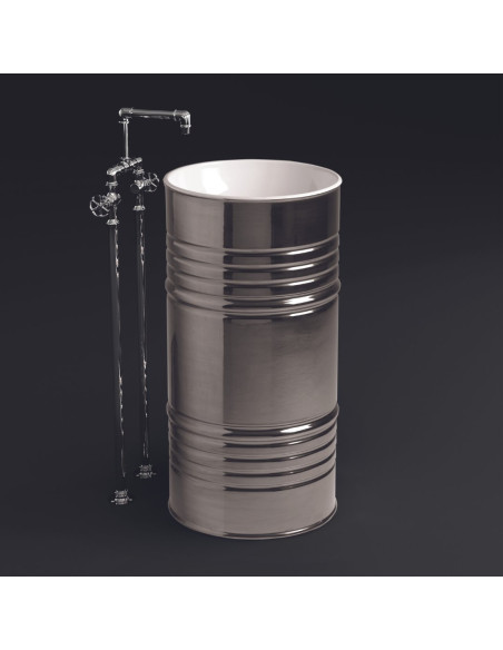 Kerasan brīvi izlietne roku mazgāšanai Artwork Barrel 4743 - 11 Kerasan brīvi izlietne roku mazgāšanai Artwork Barrel 4743 - 11