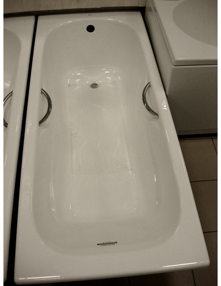 ROCA Malibu Taisnstūrveida čuguna vanna ar pretslīdes pamatni un rokturiem 150x75cm A23157000R - 3 ROCA Malibu Taisnstūrveida čuguna vanna ar pretslīdes pamatni un rokturiem 150x75cm A23157000R - 3