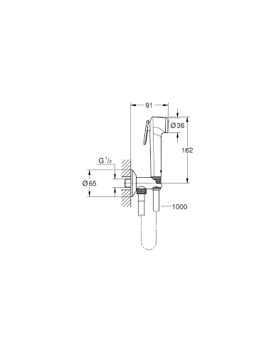 Grohe hygienic shower Tempesta-F Trigger Spray 30, white - 4
