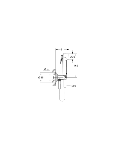 Grohe hygienic shower Tempesta-F Trigger Spray 30, white - 4