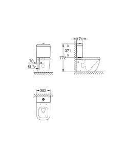 Euro Ceramic Exposed skalavimo bakas - 3 2