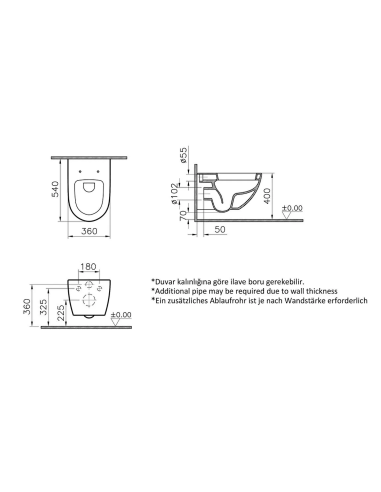 VitrA pie sienas piekaramais pods Sento 4448B003-0075 - 2