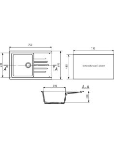 BLANCO ETAGON 500-U KERAMIK SCHWARZ 2
