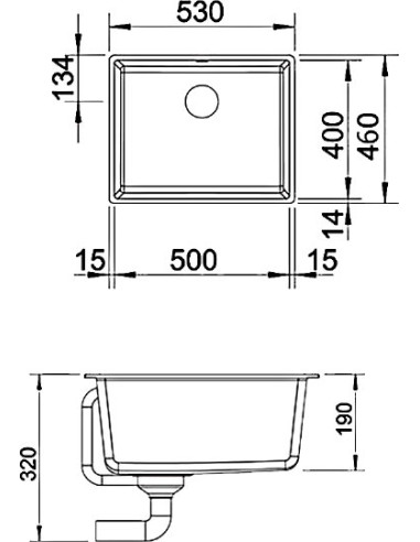 BLANCO SUBLINE 500-U PD ALUMETALLIC O.AF