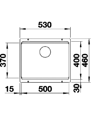 BLANCO ETAGON 500-U PD ANZ M.ZUB O.AF