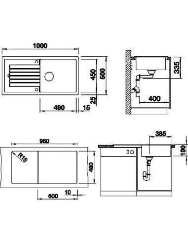 BLANCOZIA XL 6 S PDUR2 CHAMPAGNER O.AF