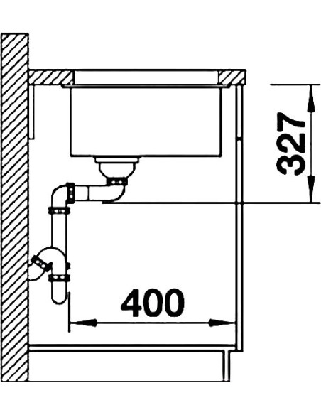 BLANCO SUBLINE 400-U PD CHA O.AF