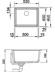 BLANCO SUBLINE 500-U PD FELSGRAU O.AF 2