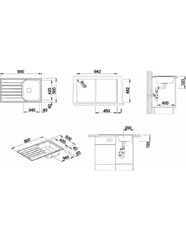 BLANCOLIVIT 45S SALTO EDELSTAHL BUEF.