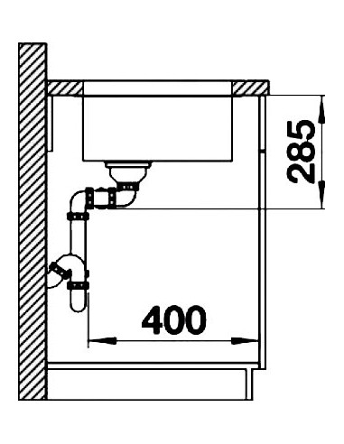 BLANCOSUPRA 340/340 - U CNS 3½" BF o.Afb