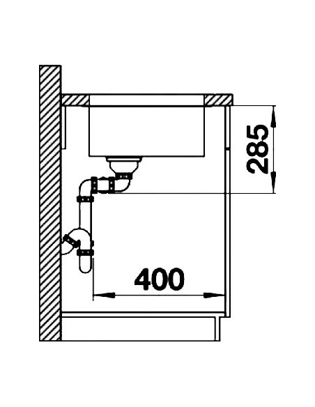 BLANCOSUPRA 340/340 - U CNS 3½" BF o.Afb