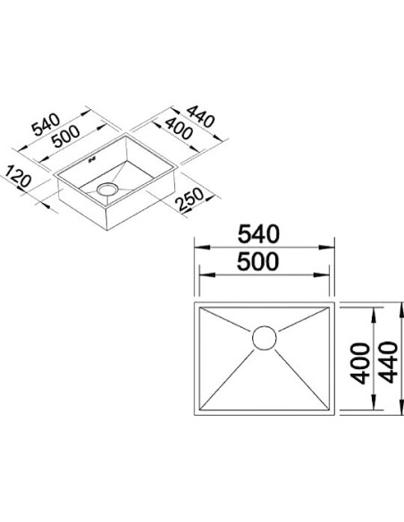 BLANCO ZEROX 500-U BLANCO ZEROX 500-U