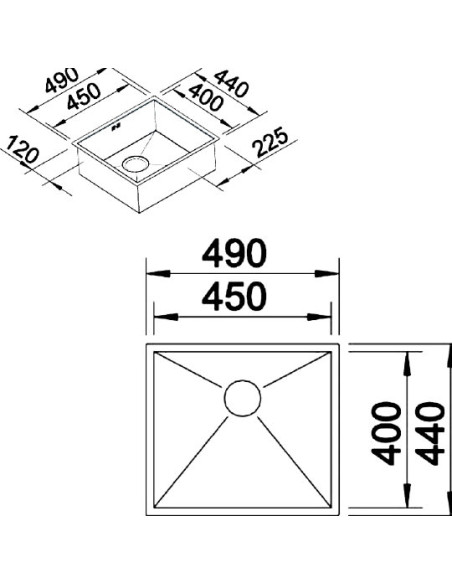 BLANCO ZEROX 450-U BLANCO ZEROX 450-U