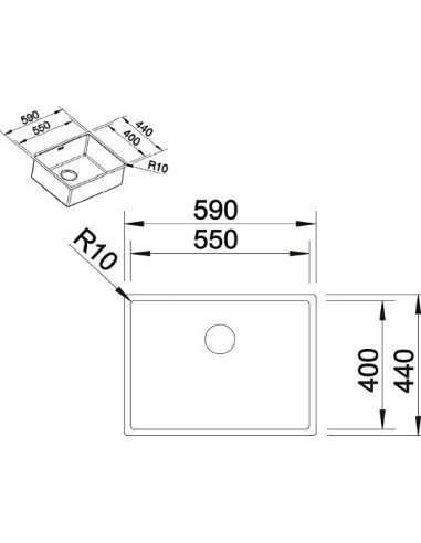 BLANCO CLARON 550 -U