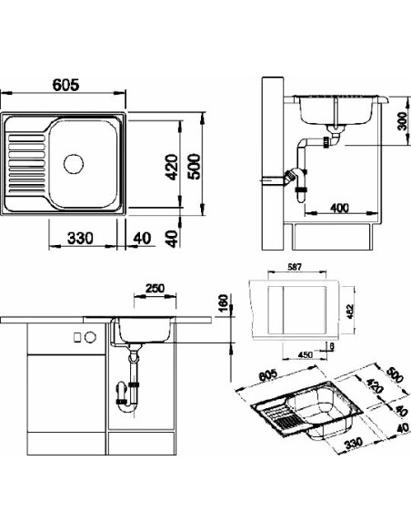 BLANCOTIPO 45S Mini 18/10 NF. BLANCOTIPO 45S Mini 18/10 NF.