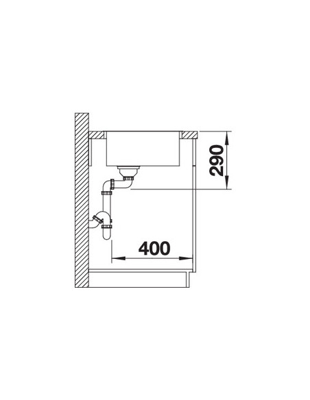 BLANCO ANDANO 340-IF CNS 3½" LF o.Afb