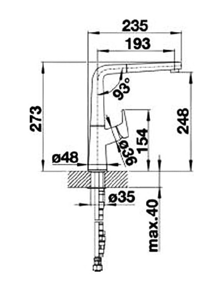 BLANCO AVONA-S felsgrau HD