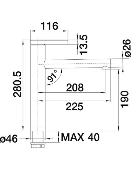BLANCOLINEE-S jasmin / chrom HD