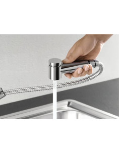 BLANCOTIVO-S silgranitweiß/chrom HD 2