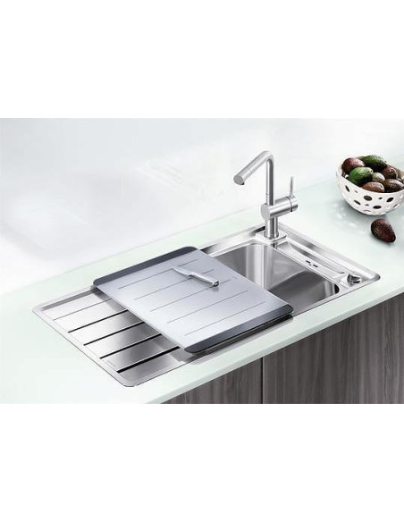 BLANCOLINUS-S HD Massiv Edelstahl gebürs