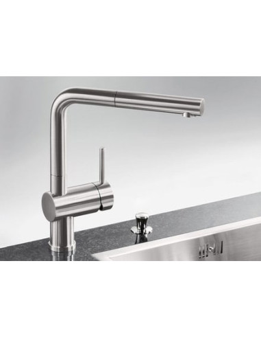 BLANCOLINUS-S HD Massiv Edelstahl gebürs