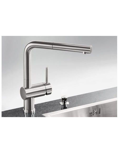 BLANCOLINUS-S HD Massiv Edelstahl gebürs