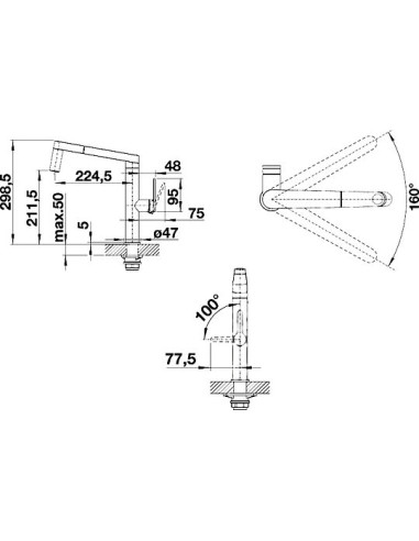 BLANCO PANERA-S HD Edelstahl gebürstet