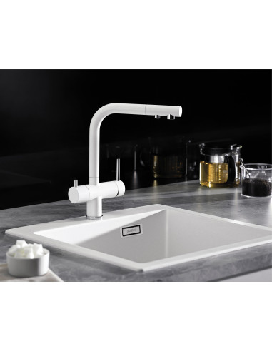 BLANCO FONTAS II silgranitweiß HD