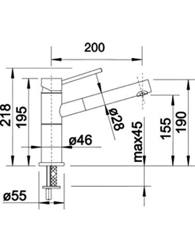 BLANCOALTA-S compact anthrazit/chrom HD