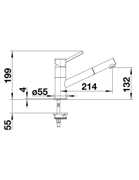 BLANCO KANO-S anthrazit / chrom HD BLANCO KANO-S anthrazit / chrom HD