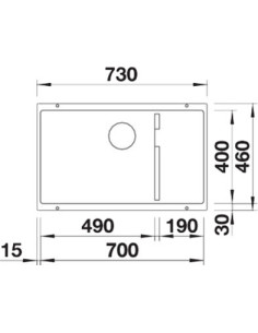 BLANCO SUBLINE 700-U Level PD ANZ O.Z O.AF 2