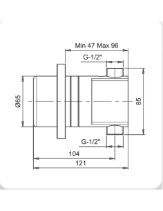 Кран для писсуара с сенсором 1031J, HROMS 2
