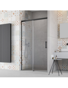 Radaway shower door Idea DWJ, black, left side (special order) - 1 2
