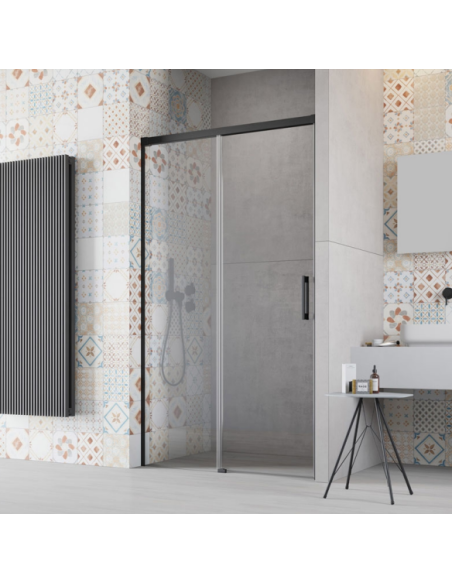 Radaway shower door Idea DWJ, black, left side (special order) - 2