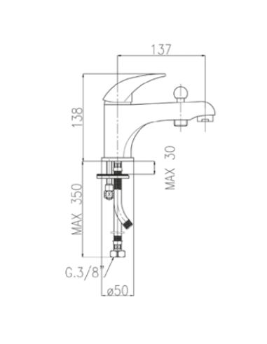 Ceramic sink faucet (hull) 1052, RING