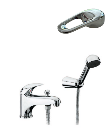 Ceramic sink faucet with a shower 1050, RING
